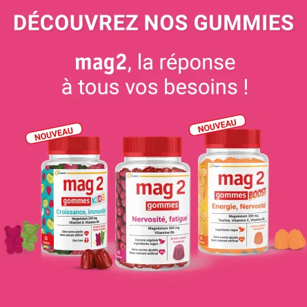 Magnesium Mag 2 - 20 Comprimés Effervescents Orange - Contre La Fatigue Passagère