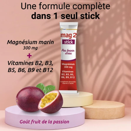 Complément Alimentaire Mag 2 Magnesium - 20 Comprimés Effervescents Orange - Neuf