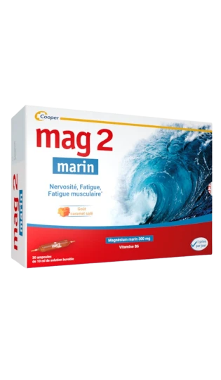 Juvamine Magnésium Marin + Vitamine B6 - Contre Fatigue Et Nervosité, Fabriqué En France